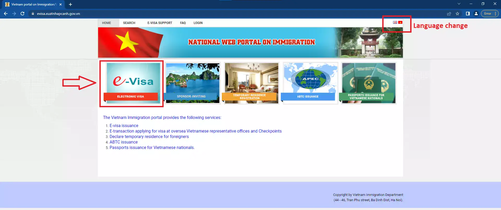 Apply Vietnam evisa guide - official website