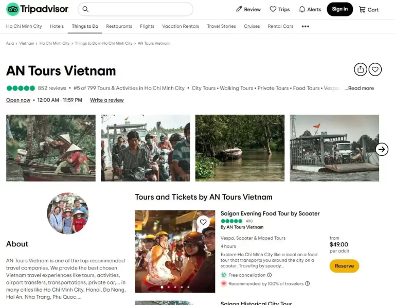 Choose a good tour operator - AN Tours Vietnam