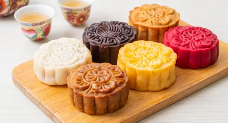 Vietnam Mid-Autumn Festival 2023 baked moon cake by AN Tour Vietnam