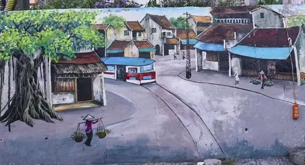 Explore the mural street in Hanoi - AN Tours Vietnam