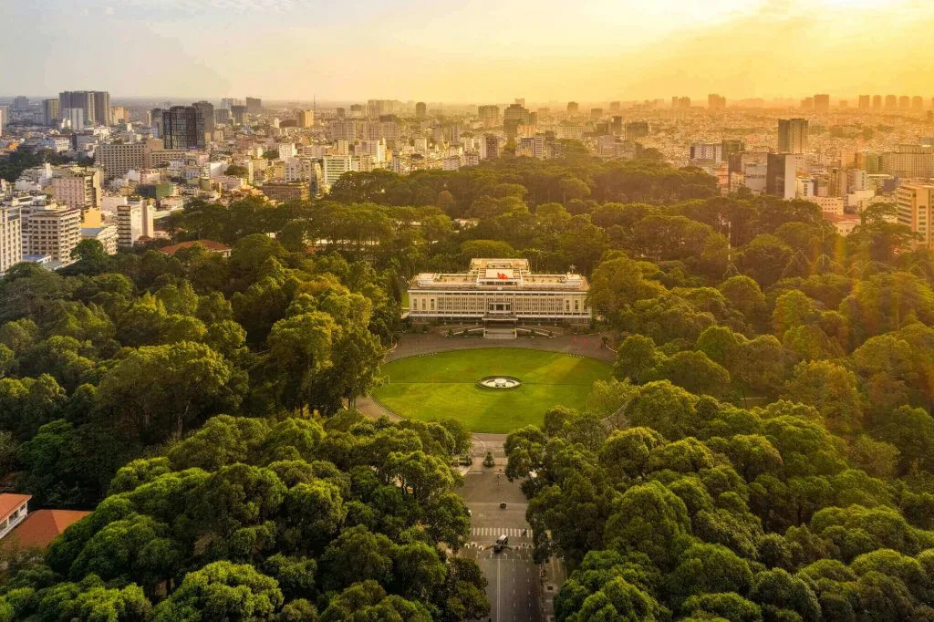 Independence Palace from above