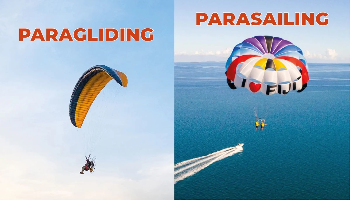Paragliding vs. Parasailing