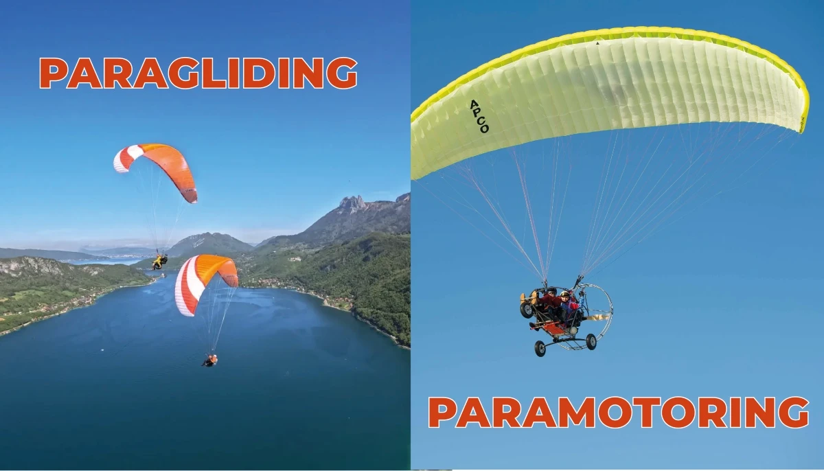 Paragliding vs. Powered Paragliding (Paramotoring)