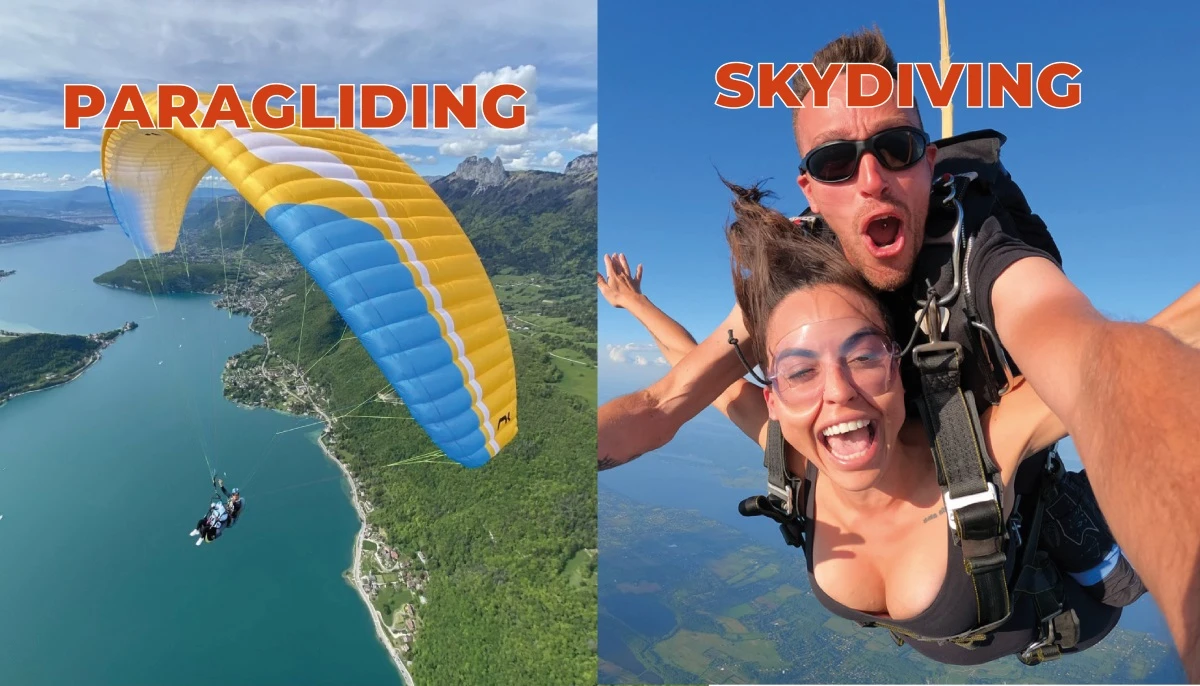 Paragliding vs. Skydiving