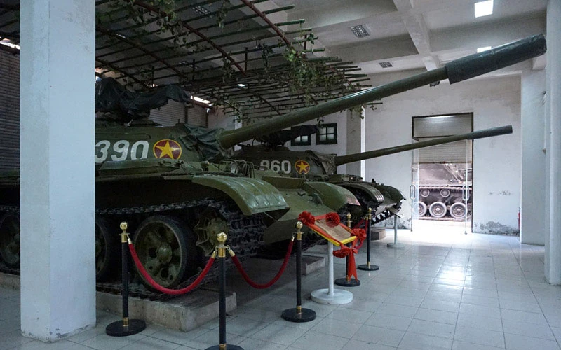 Tank 390 in Museum of Armored Forces Hanoi