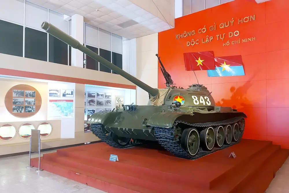 Tank 843 in Vietnam Military History Museum in Hanoi