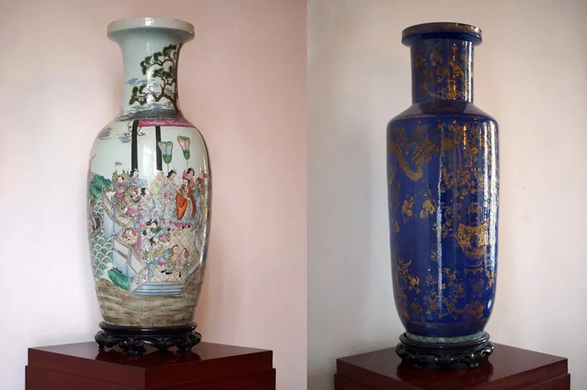 The two Exquisite ceramic vases at Independence Palace