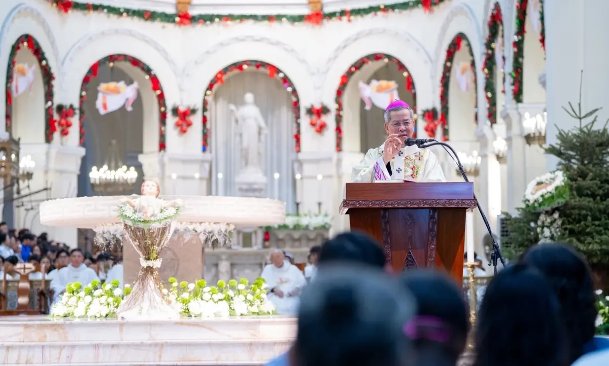 A mass at Notre Dame Cathedral of Saigon