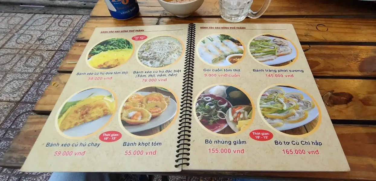 Banh Xeo Pho Thanh District 4 - Vietnamese pancake menu