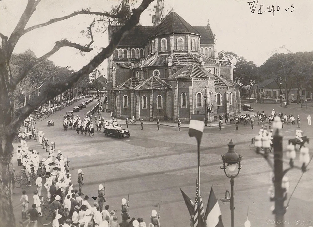 Inauguration Ceremony of new Notre Dame Cathedral Saigon in 1880