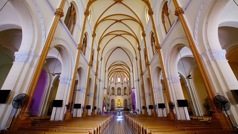 Interior design of the church