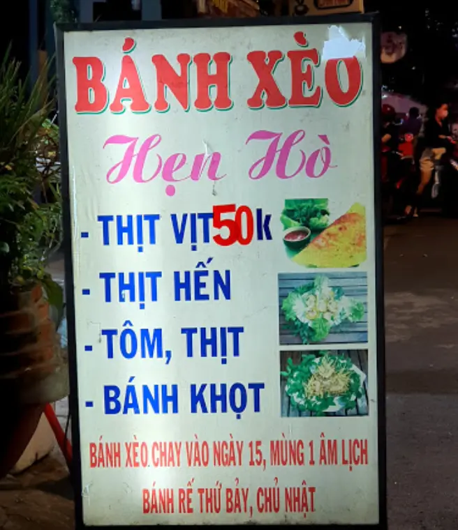 Mekong Delta Dating Banh Xeo - Vietnamese pancake menu