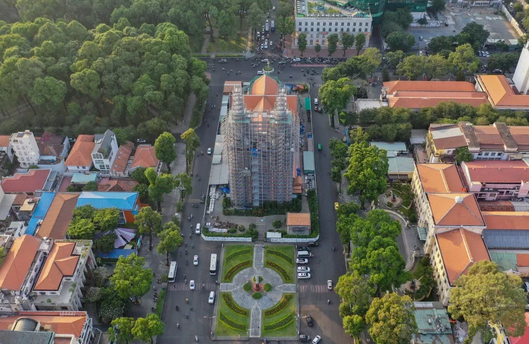Notre Dame Cathedral of Saigon is under renovation until 2027