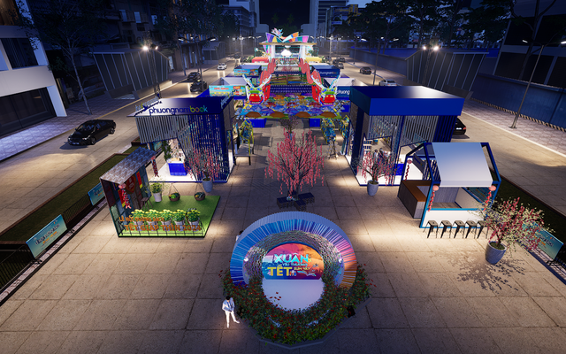 The planned layout for Book Festival Tet 2024 - HCMC