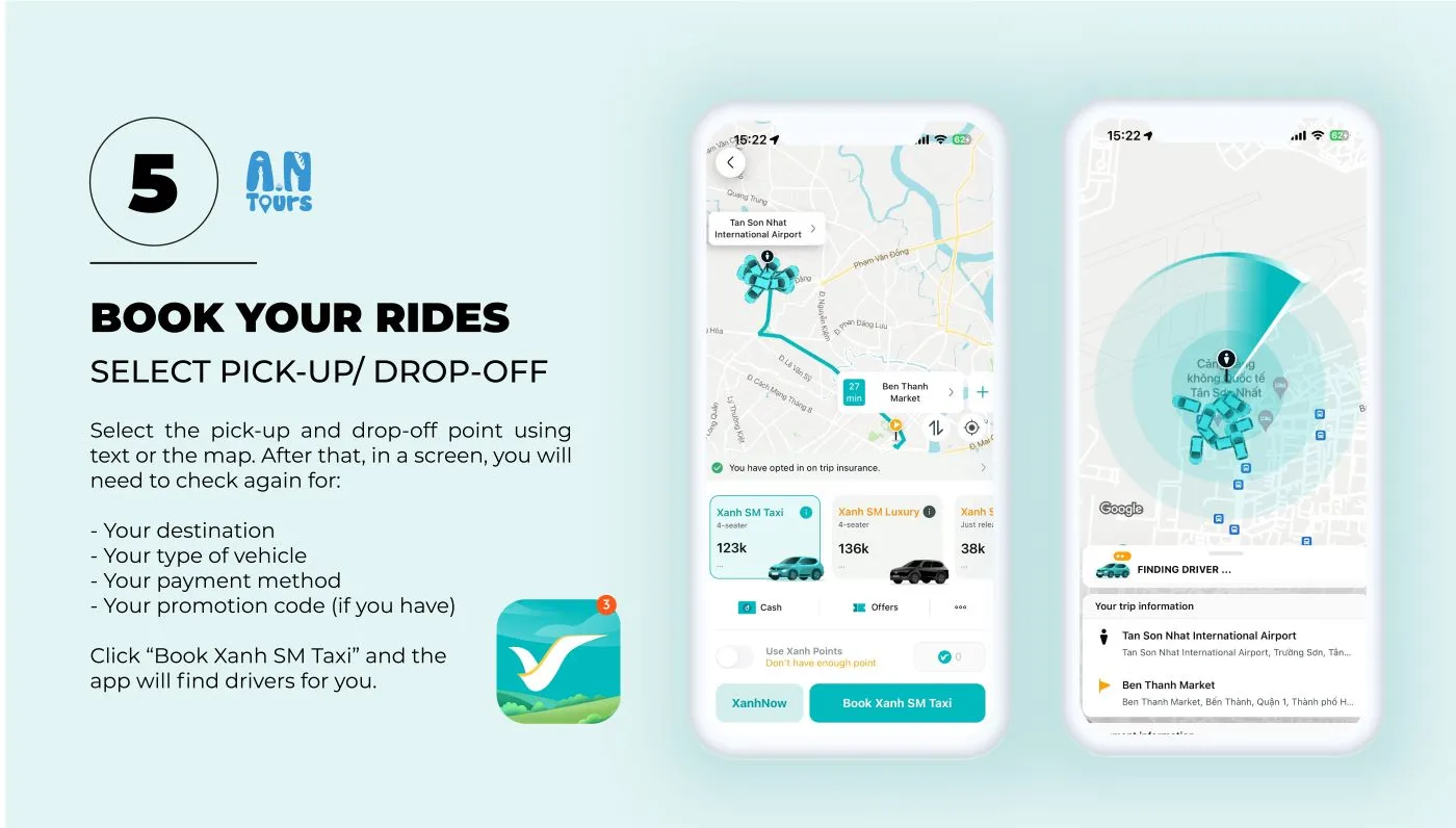 Confirm your trip and wait for a driver