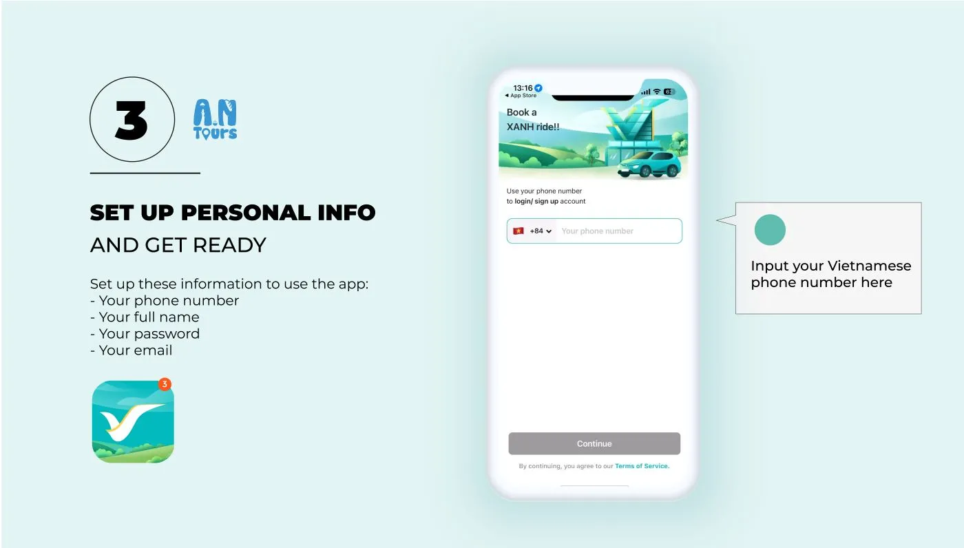 Step 3 - Set up your personal information