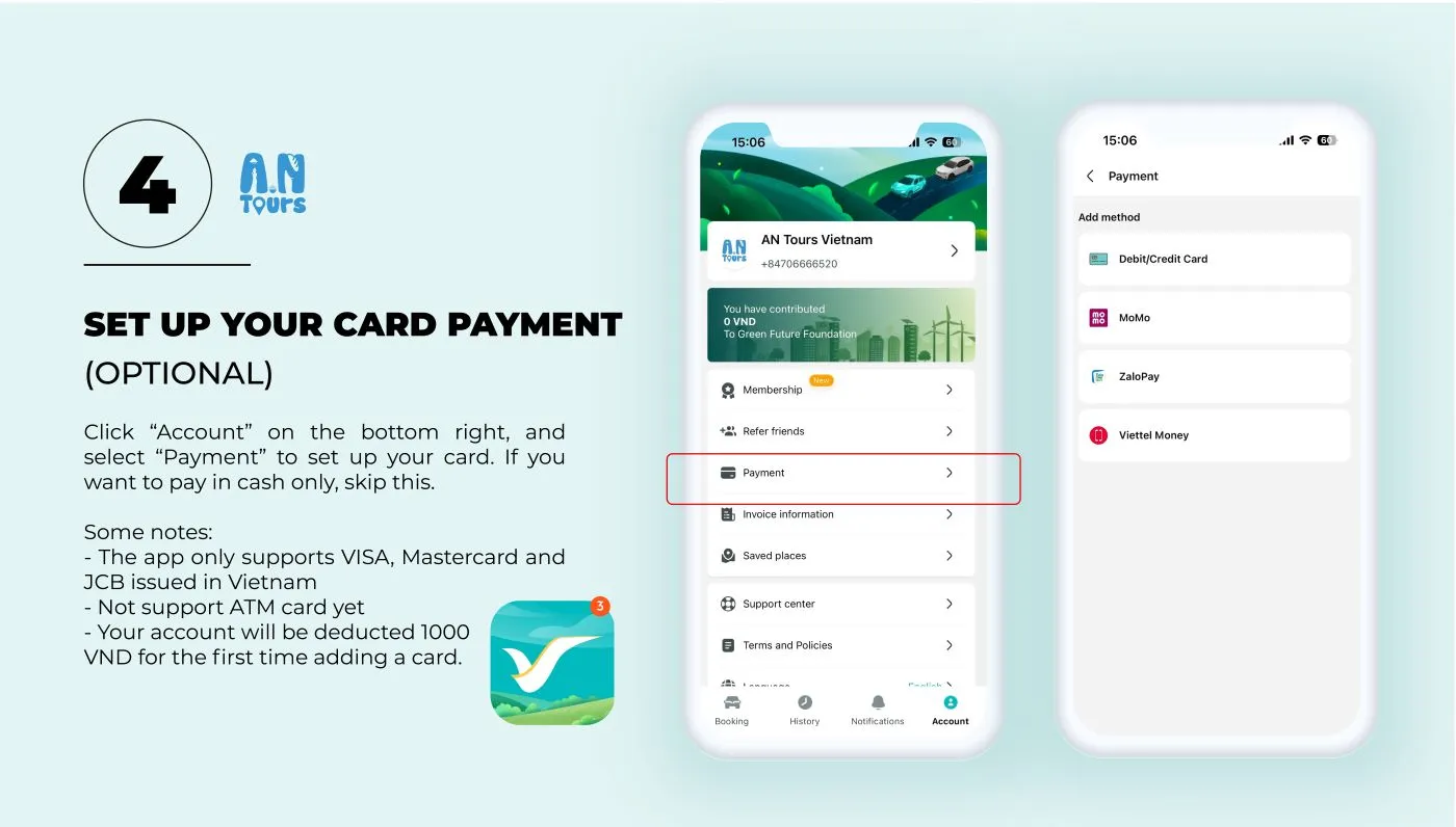 Step 4 - Set up card payment (optional)