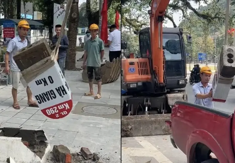 Milestone Zero KM0 Ha Giang was removed - June 2023