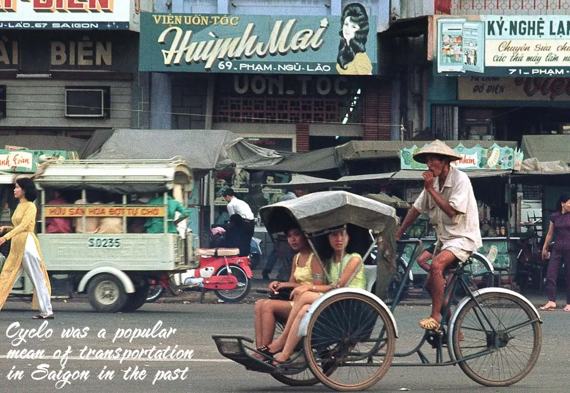 The cyclo itself was a witness of Saigon history since 20th century