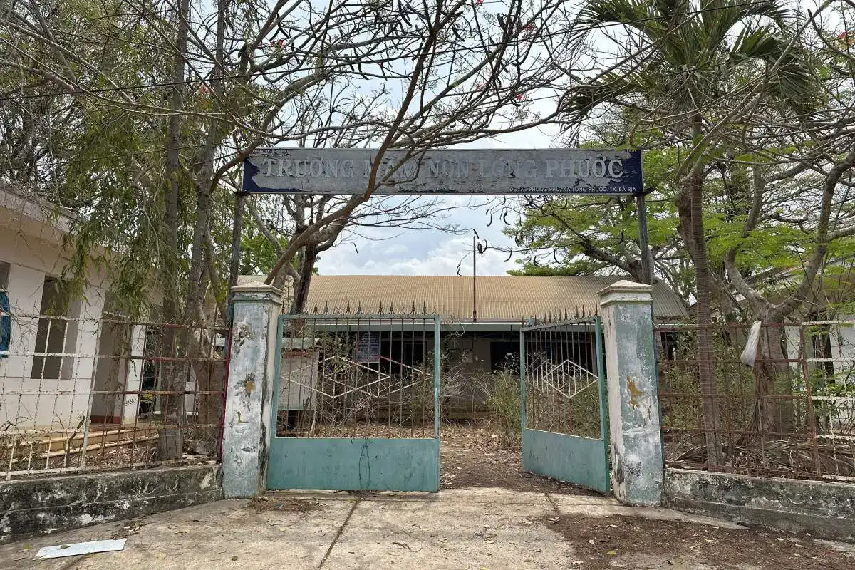 In front of Long Phuoc Abandoned Kindergarten