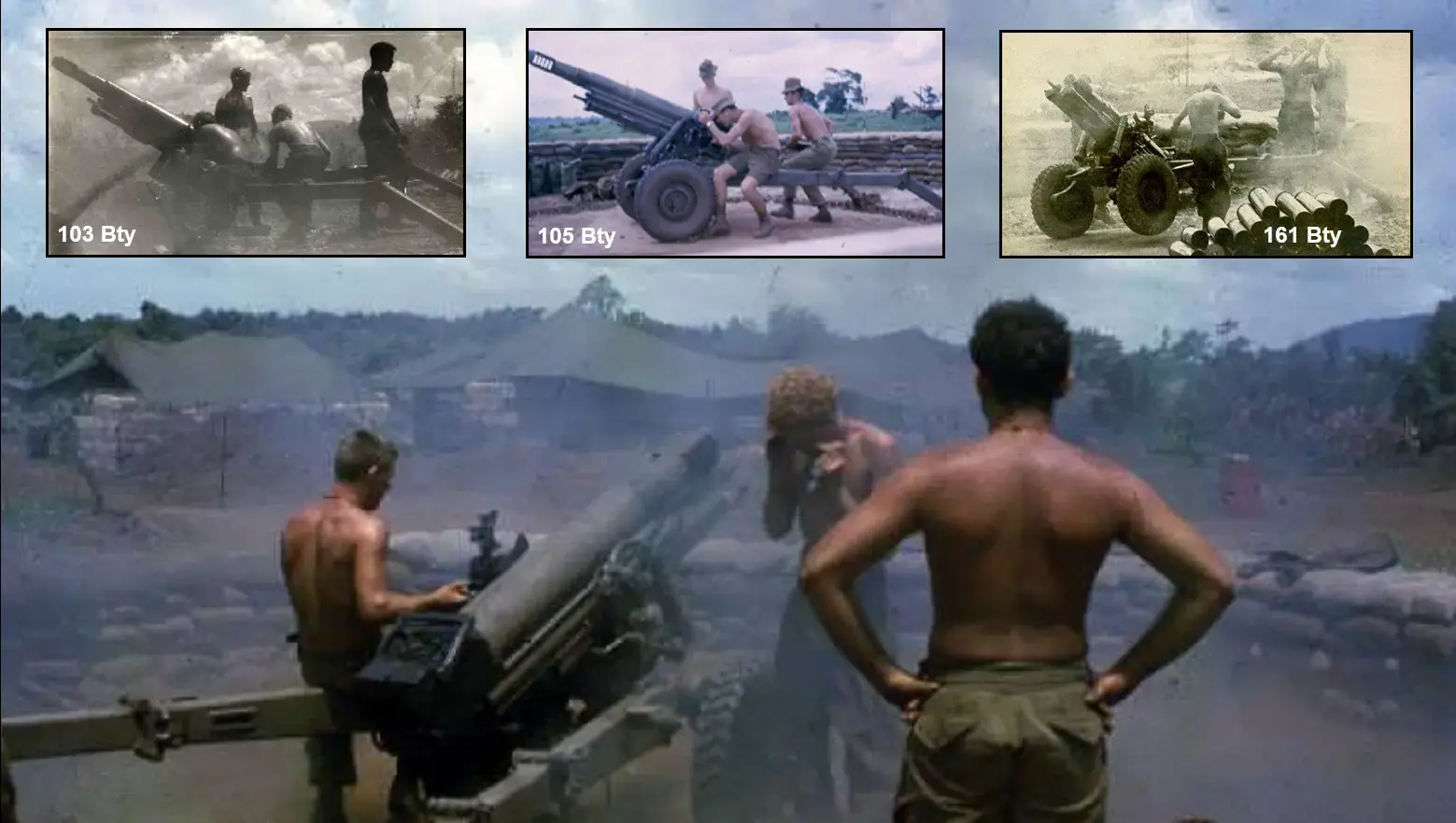 The 3 batteries supported the fight