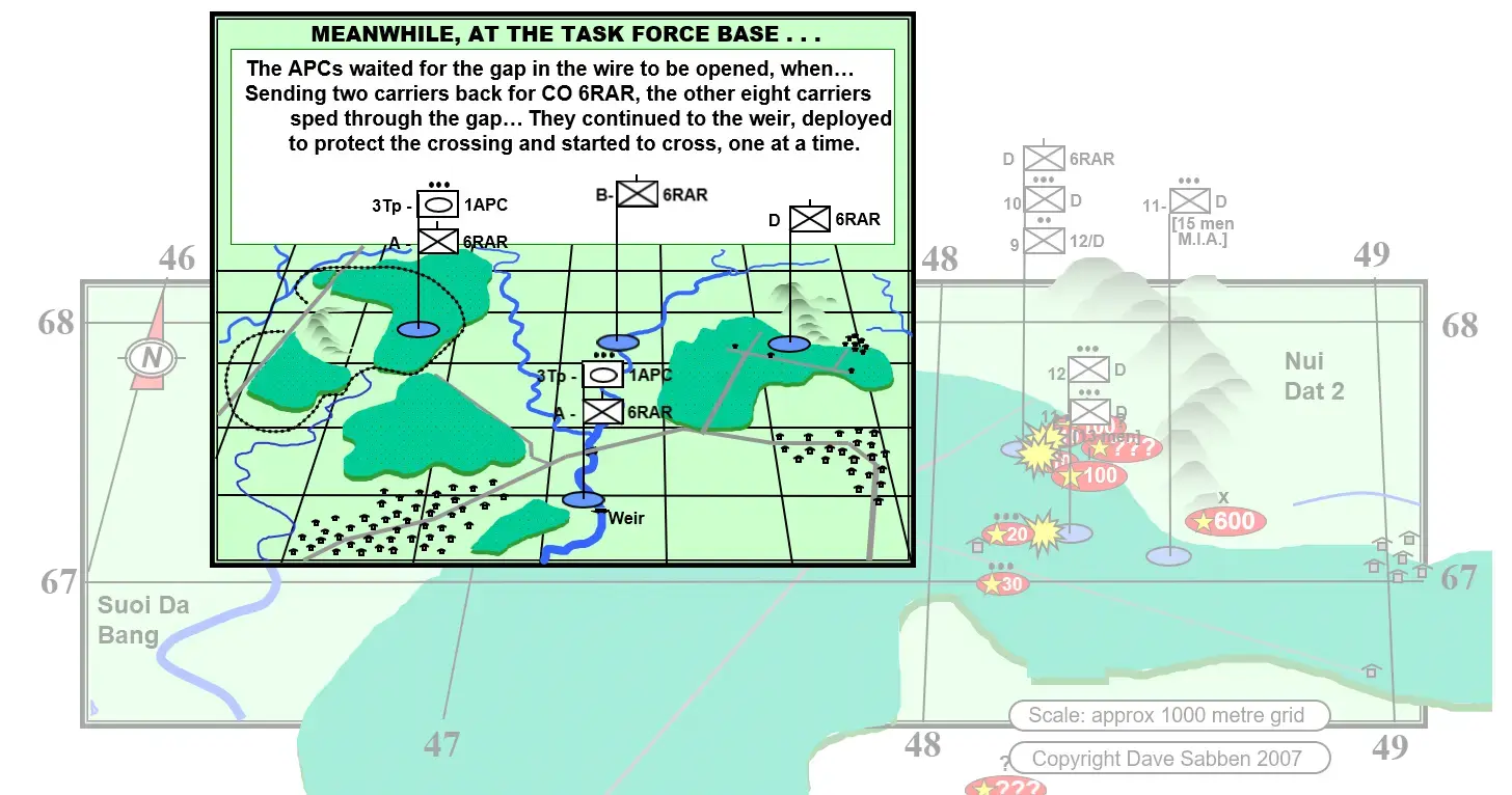 The APCs were making their move to the Battle of Long Tan