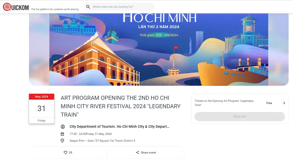 Tickets for HCMC River Festival 2024's opening program were quickly sold out