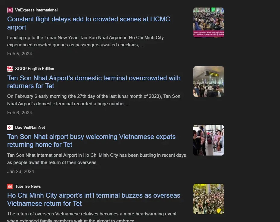 Media usually talks about the overcrowded situation at Vietnam airports