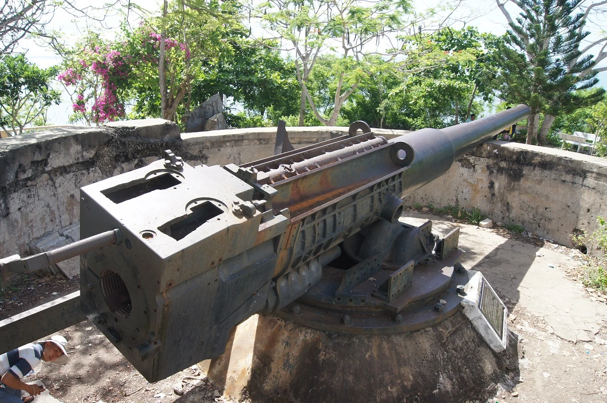 Old canons at Christ of Vung Tau