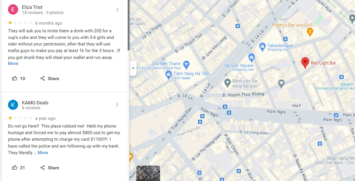 Red Light Bar is accused of stealing money from customers