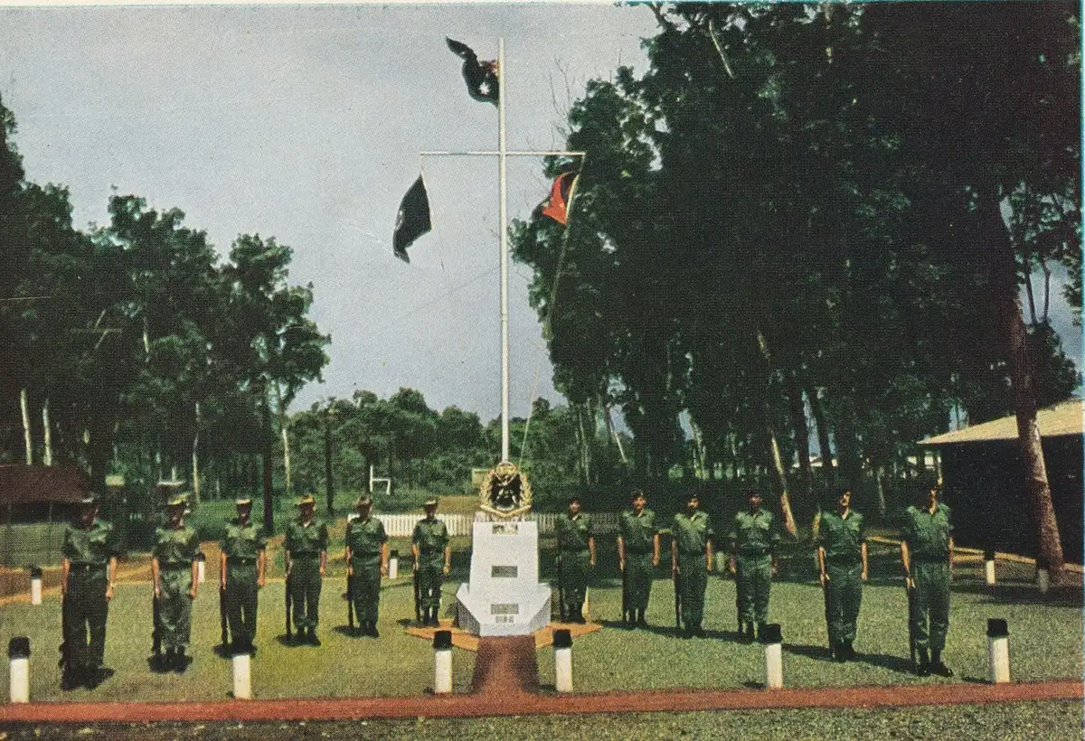 2RAR at the memorial at Nui Dat