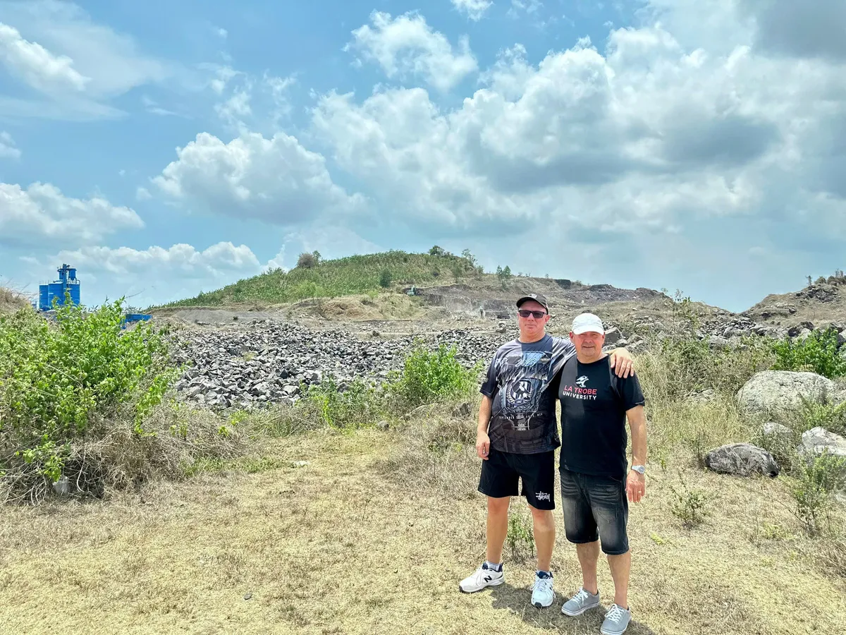 Paul visiting the Nui Dat Base on ANZAC Day 2025