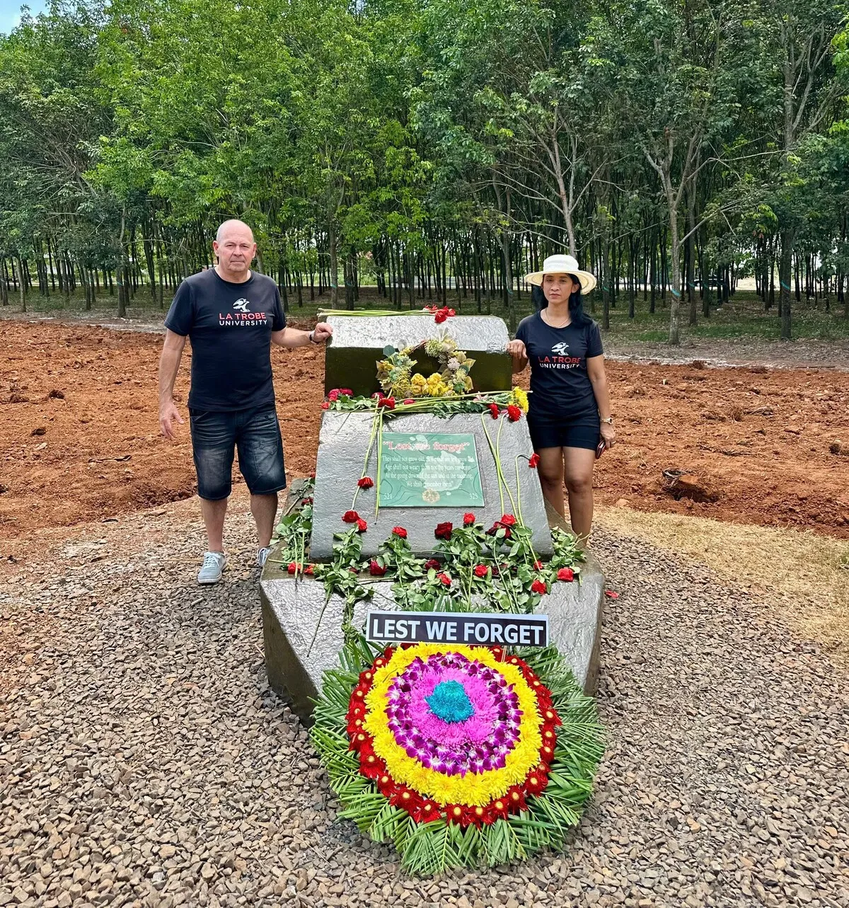 Paul visiting the RAR Memorial in Long Tan on ANZAC Day 2025
