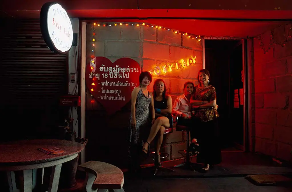 Red light areas in the Night Bazaar are mostly hidden